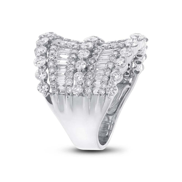 3.76ct 18k White Gold Diamond Lady's Ring