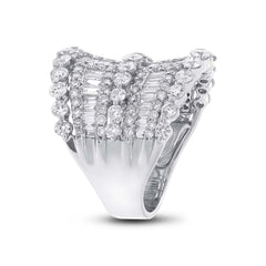 3.76ct 18k White Gold Diamond Lady's Ring