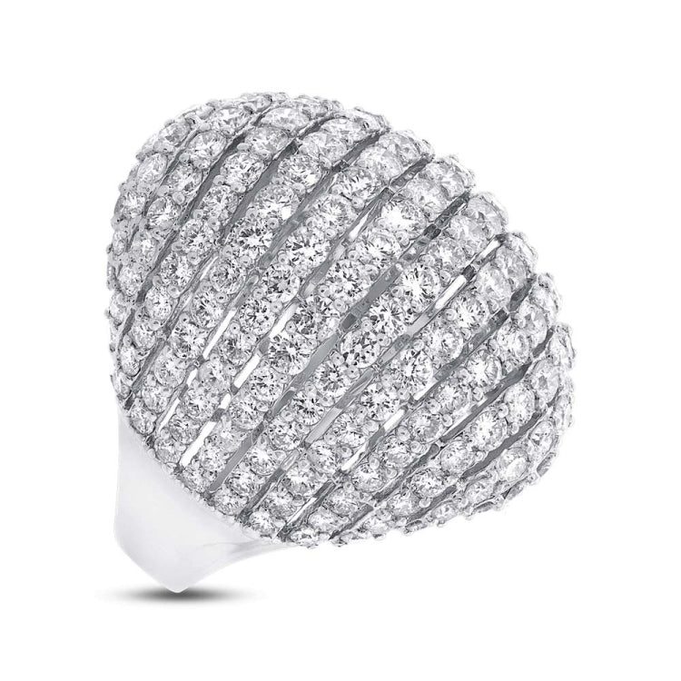7.68ct 18k White Gold Diamond Lady's Ring