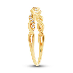 0.07ct 14k Yellow Gold Diamond Lady's Ring