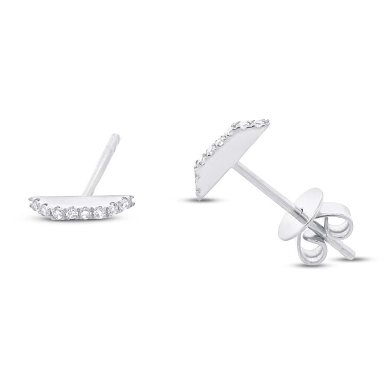 0.06ct 14k White Gold Diamond Stud Earring