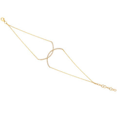 0.21ct 14k Yellow Gold Diamond Lady's Bracelet