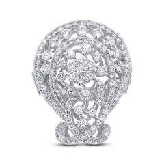 4.28ct 18k White Gold Diamond Lady's Ring