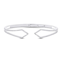 0.44ct 14k White Gold Diamond Bangle
