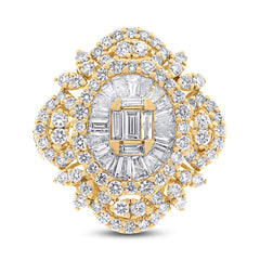 3.00ct 18k Yellow Gold Diamond Lady's Ring