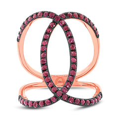 1.00ct Ruby 14k Rose Gold Lady's Ring