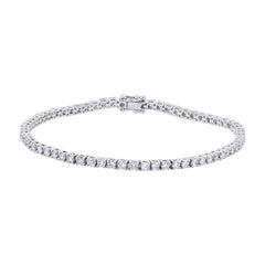 2.72ct 18k White Gold Diamond Tennis Bracelet