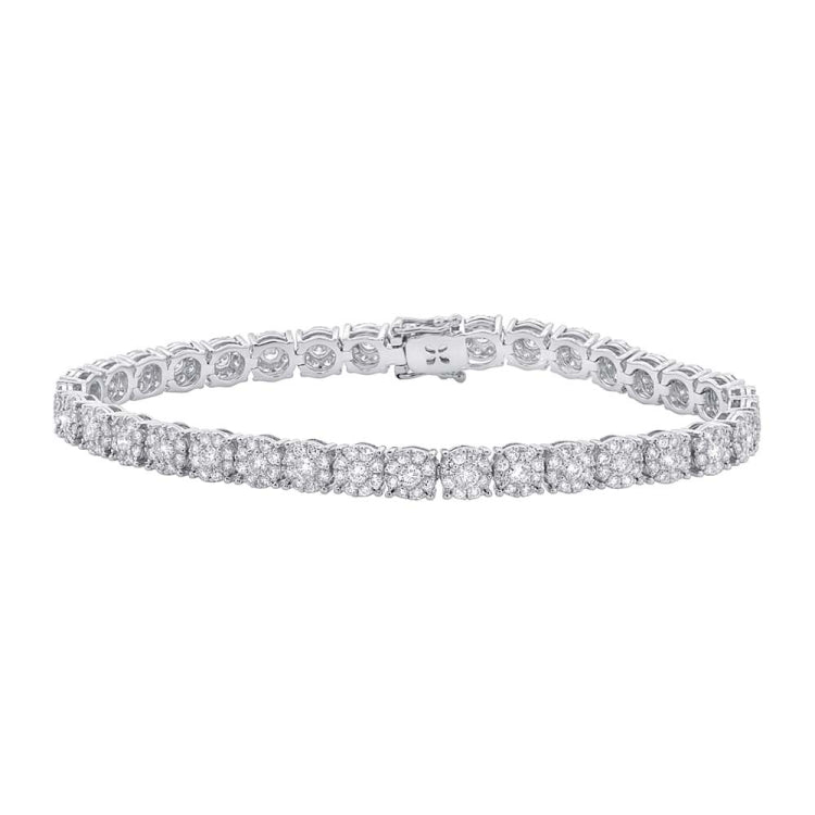 4.43ct 18k White Gold Diamond Lady's Bracelet