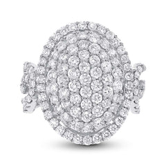 3.76ct 18k White Gold Diamond Lady's Ring