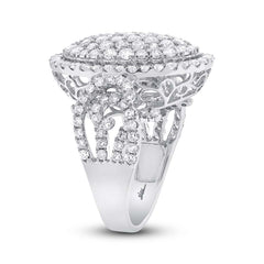 3.76ct 18k White Gold Diamond Lady's Ring