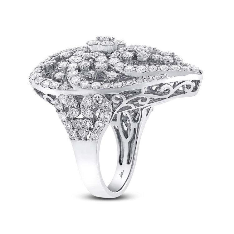5.24ct 18k White Gold Diamond Lady's Ring