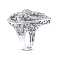 5.24ct 18k White Gold Diamond Lady's Ring
