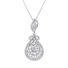 4.57ct 18k White Gold Diamond Pendant