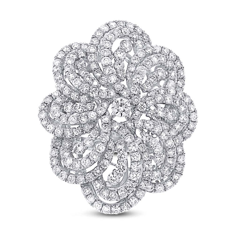 5.52ct 18k White Gold Diamond Lady's Ring