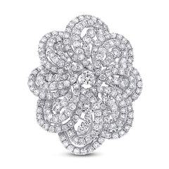 5.52ct 18k White Gold Diamond Lady's Ring