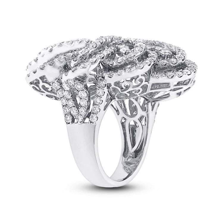 5.52ct 18k White Gold Diamond Lady's Ring