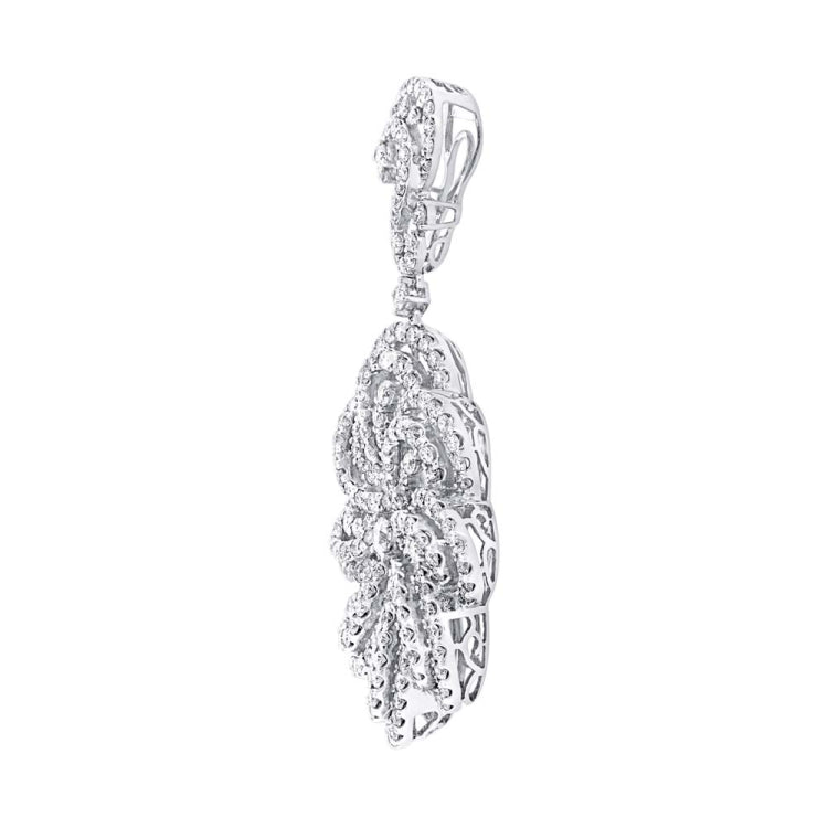 5.30ct 18k White Gold Diamond Pendant