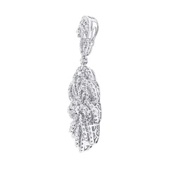 5.30ct 18k White Gold Diamond Pendant