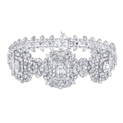 7.18ct 18k White Gold Diamond Lady's Bracelet