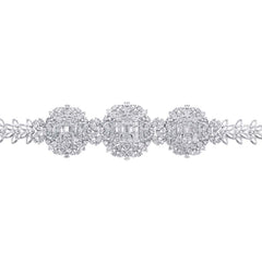 7.18ct 18k White Gold Diamond Lady's Bracelet