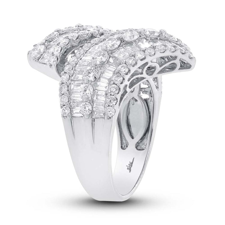 4.61ct 18k White Gold Diamond Lady's Baguette Ring