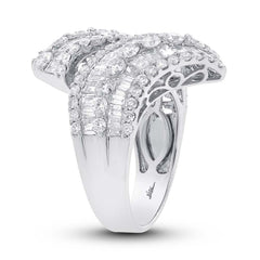 4.61ct 18k White Gold Diamond Lady's Baguette Ring