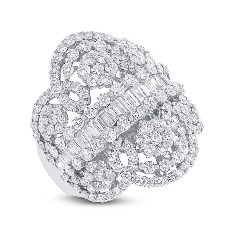 3.63ct 18k White Gold Diamond Lady's Ring