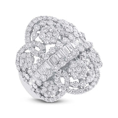 3.63ct 18k White Gold Diamond Lady's Ring