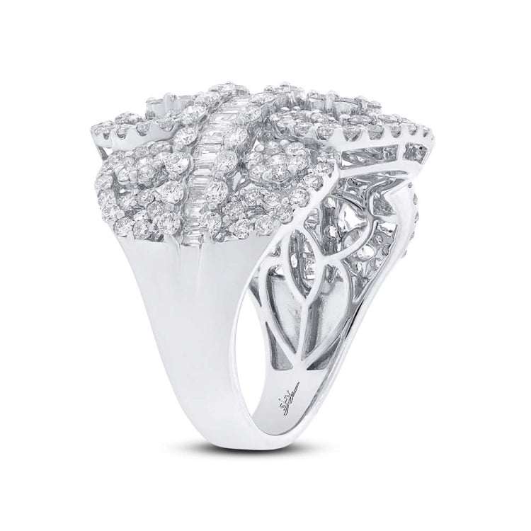 3.63ct 18k White Gold Diamond Lady's Ring