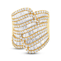 3.63ct 18k Yellow Gold Diamond Lady's Ring