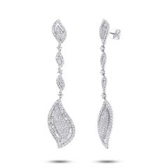 6.18ct 18k White Gold Diamond Earring