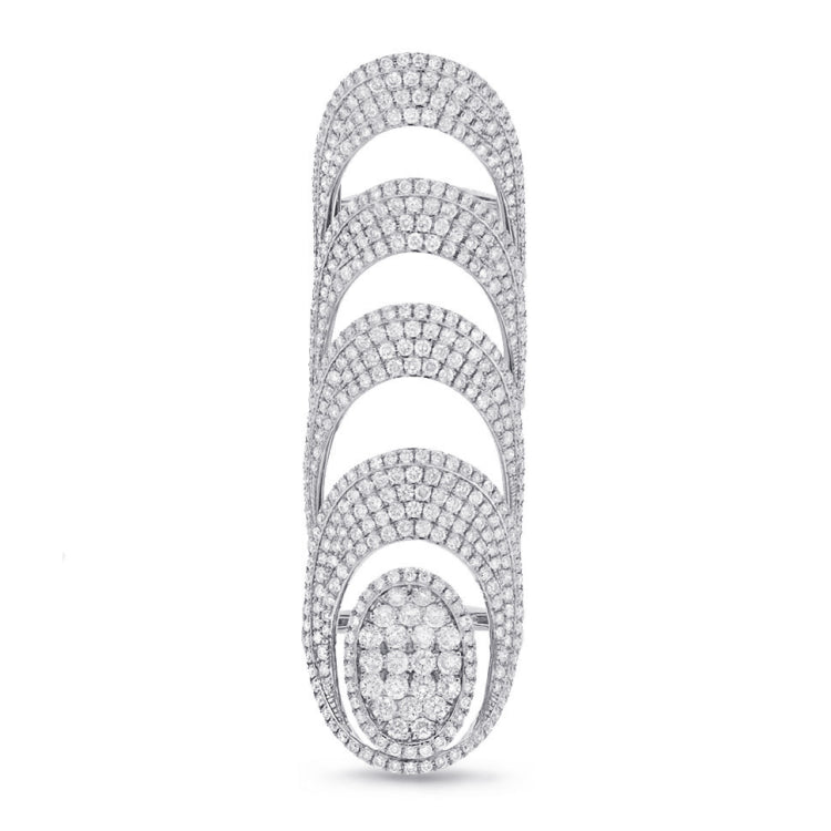 5.19ct 14k White Gold Diamond Lady's Ring