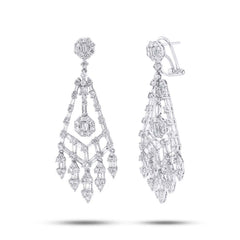4.41ct 18k White Gold Diamond Earring