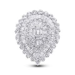 4.83ct 18k White Gold Diamond Lady's Ring