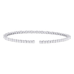 1.91ct 14k White Gold Diamond Bangle
