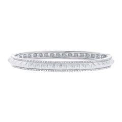 0.50ct 14k White Gold Diamond Bangle