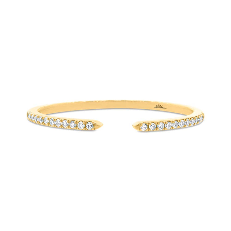 0.07ct 14k Yellow Gold Diamond Lady's Ring Size 6