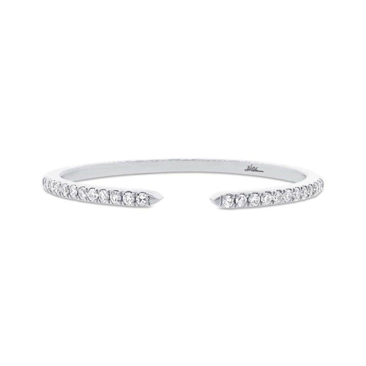 0.07ct 14k White Gold Diamond Lady's Ring Size 6