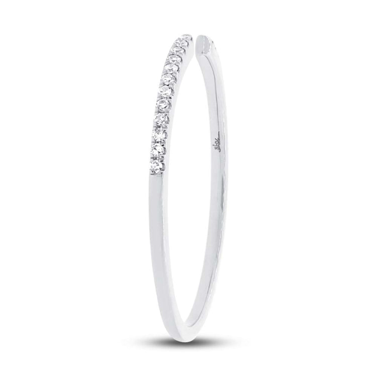 0.07ct 14k White Gold Diamond Lady's Ring Size 6