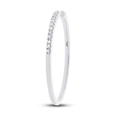 0.07ct 14k White Gold Diamond Lady's Ring Size 6