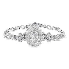 4.51ct 18k White Gold Diamond Bracelet