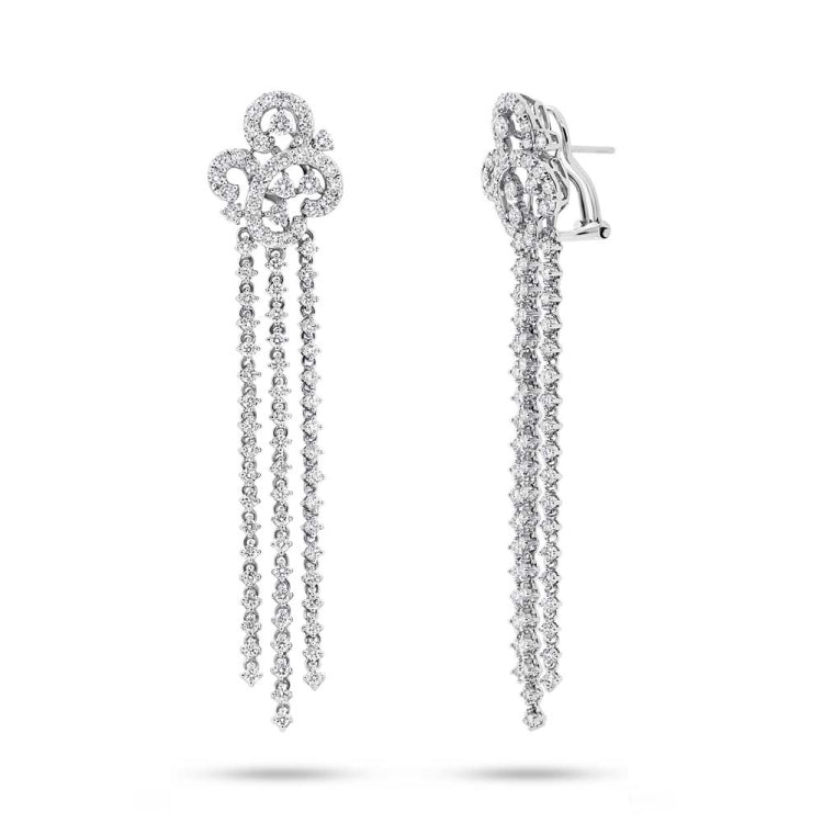 4.53ct 18k White Gold Diamond Earring