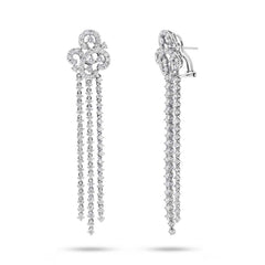 4.53ct 18k White Gold Diamond Earring