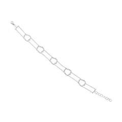 0.43ct 14k White Gold Diamond Bracelet