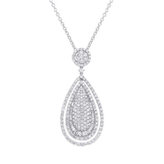4.63ct 18k White Gold Diamond Pendant