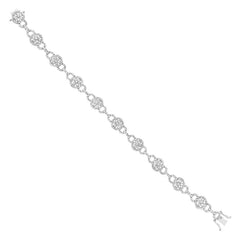 3.40ct 14k White Gold Diamond Lady's Bracelet