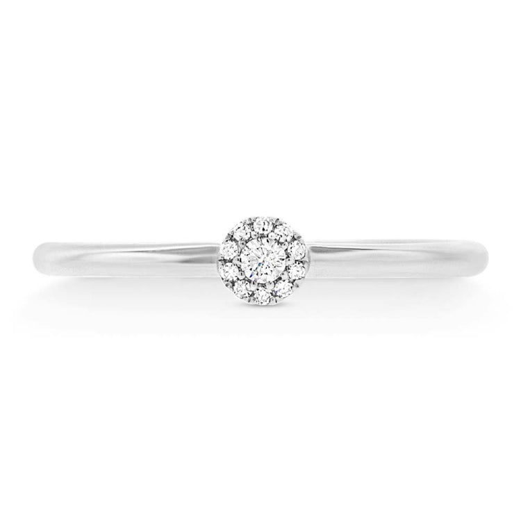 0.07ct 14k White Gold Diamond Lady's Ring