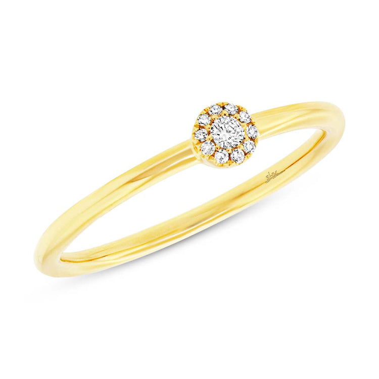 0.07ct 14k Yellow Gold Diamond Lady's Ring