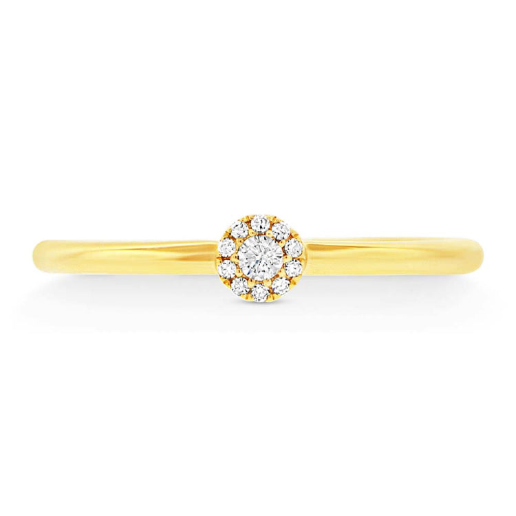 0.07ct 14k Yellow Gold Diamond Lady's Ring