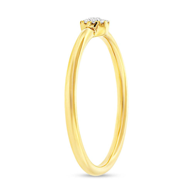 0.07ct 14k Yellow Gold Diamond Lady's Ring